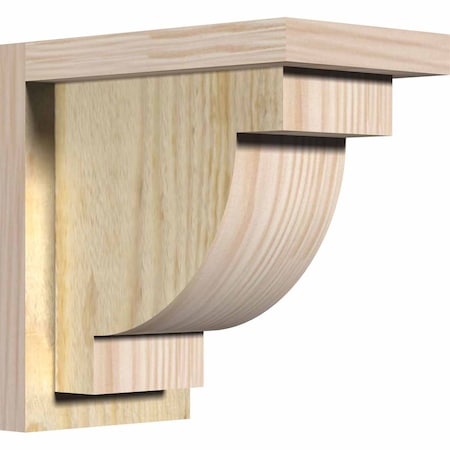 Ekena Millwork Alpine Rough Sawn Corbel w/Backplate, Douglas Fir, 6"W x 10"D x 10"H COR06X10X10ALP01RDF